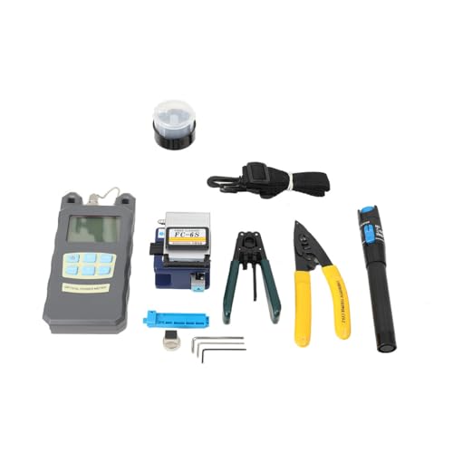 YILIKISS Fiber Optic Ftth Tool Kit + Fc-6S Fiber Cleaver Typ Optical Power Meter Finder,FüR Strippen Der Optischen Faser-Beschichtungsschicht 125 Mu 250 Mu YILIKISS Fiber Optic Ftth Tool Kit + Fc-6S Fiber Cleaver Typ Optical Power Meter Finder,FüR Strippen Der Optischen Faser-Beschichtungsschicht 125 Mu 250 Mu von YILIKISS