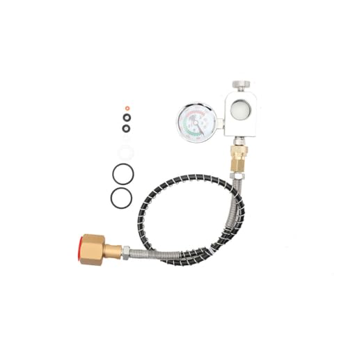 YILIKISS SET Umfülladapter+Hochdruckschlauch für Wassersprudler Duo Quick Connect QC, Art, Terra | Adapter zum Umfüllen aus großen Flaschen in neue CO2 Zylinder (Umfülladapter + Hochdruckschlauch) von YILIKISS