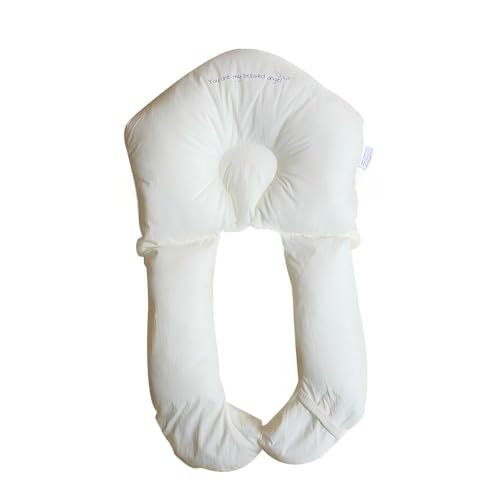 YILLTOY Baby Seitenlagerungskissen, Baby Kissen, Kopfstützkissen gegen Plattkopf, 72 x 40 cm, Lagerungshilfe für Kopf und Körper, Abnehmbar und Waschbar, Weiß YILLTOY Baby Seitenlagerungskissen, Baby Kissen, Kopfstützkissen gegen Plattkopf, 72 x 40 cm, Lagerungshilfe für Kopf und Körper, Abnehmbar und Waschbar, Weiß von YILLTOY