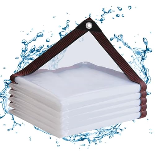Plane Transparent mit öSen Abdeckplane Wasserdicht Durchsichtige Tarp 2x3m für Außenbereich Pflanzen Gewächshaus Garten MöBel Pet Hutch Dach von YILUFACAI