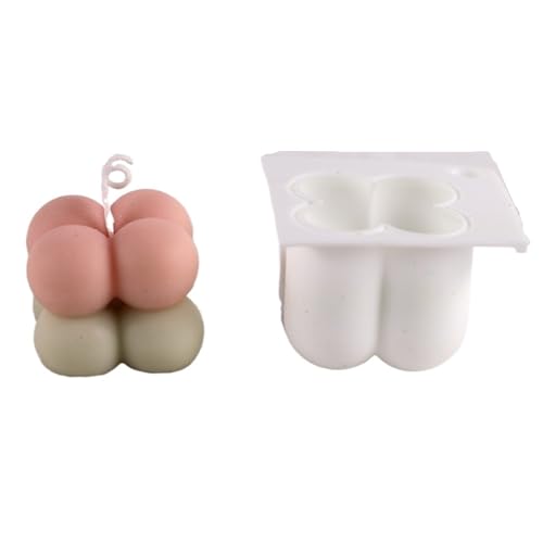 10PCS Kerze Silikon Form DIY Gestreiften Bogen Duft, Der Wachs Gips Harz Ornament Handwerk FüR Herstellung Kerzen Seife(White04) von YILWPV