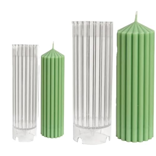 2/4PCS Kerze Silikon Form Gewebte Ball Spirale Geometrie Zylindrische FüR Herstellung Kerzen Seife(2 pcs White06) von YILWPV