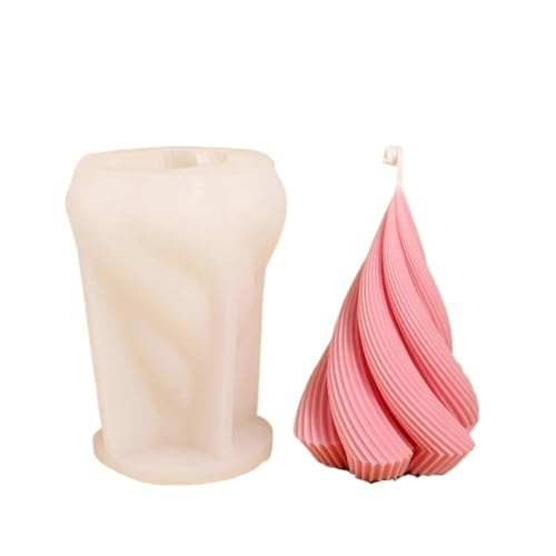 2PCS DIY Weihnachten Baum Kerze Formen Hause Dekorative Form Mit Geometrische Kegel for Kerzen Silikon FüR Herstellung Kerzen Seife(Clear08) von YILWPV