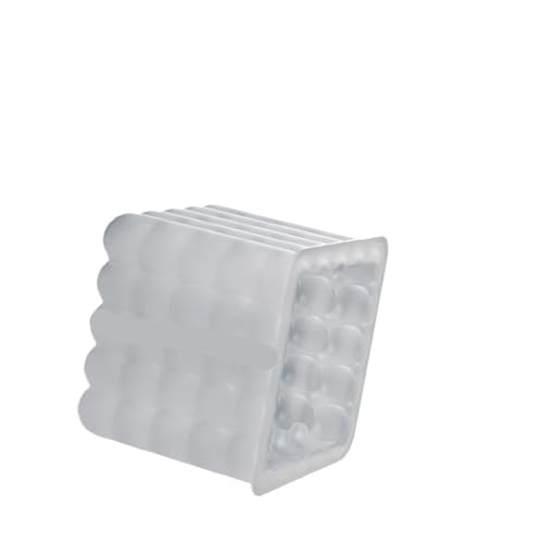4PCS 3D Rotierende Stumpenkerze Silikonform Geometrische Welle Kerze Wachsform DIY Abstrakte Kunst Seife Harz Gipsform FüR Herstellung Kerzen Seife(White02) von YILWPV