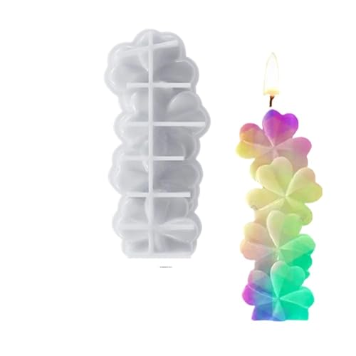 5PCS 3D Liebe Herz Silikon Kerze Form DIY Aromatherapie Gips Seife Mold Home Decor Ornament Handgemachte, Der harz Formen FüR Herstellung Kerzen Seife(White01) von YILWPV