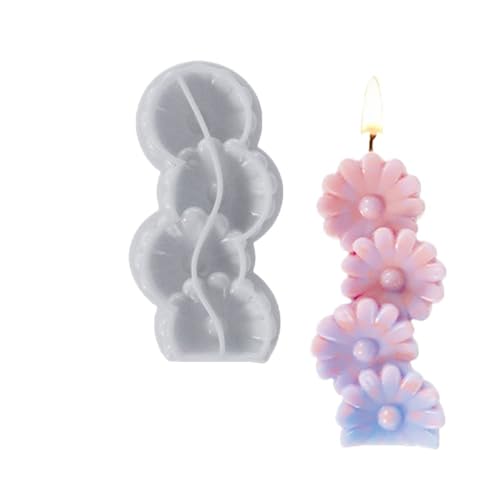 5PCS 3D Liebe Herz Silikon Kerze Form DIY Aromatherapie Gips Seife Mold Home Decor Ornament Handgemachte, Der harz Formen FüR Herstellung Kerzen Seife(White03) von YILWPV