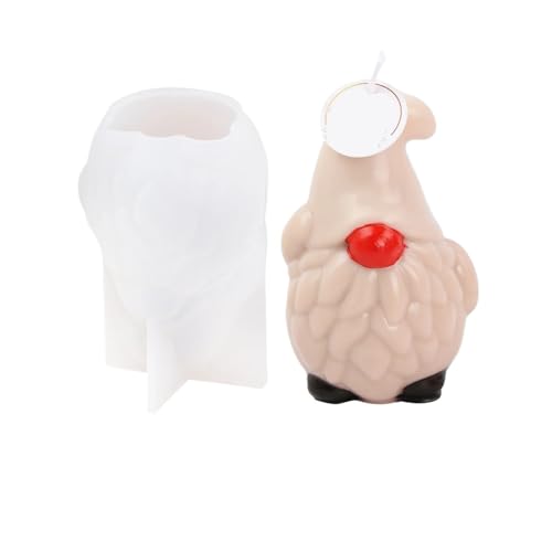 5PCS 3D Weihnachtsbaum Kerze Silikon Form DIY Weihnachten Herstellung Kit Handgemachte Seife Gips Harz Backen Werkzeug FüR Herstellung Kerzen Seife(Clear10) von YILWPV