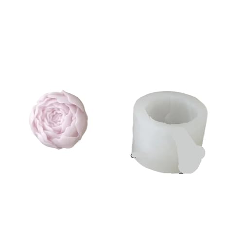 6PCS 3D Tulpe Kerze Form Handgemachte DIY Blume Seife Silikon Formen Machen Liefert FüR Herstellung Kerzen Seife(White02) von YILWPV