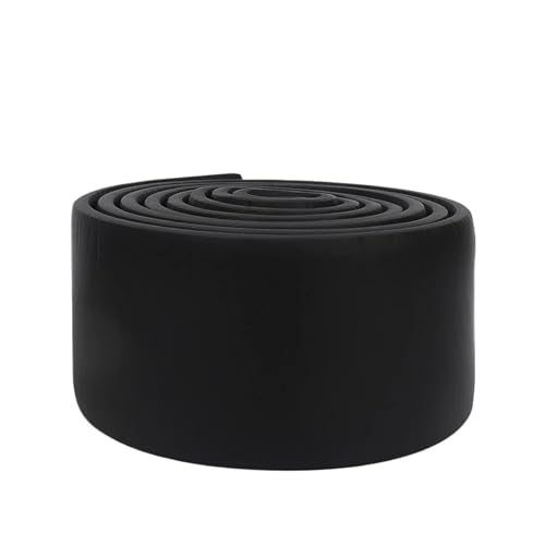 YILWPV 2 stücke Wasserdicht Self adhesive Sockel Linie Gehäuse 3D Wand Aufkleber Verdickt Anti-kollision Streifen Schlafzimmer Ecke Dekoration Eür Flur Decke(Black) von YILWPV