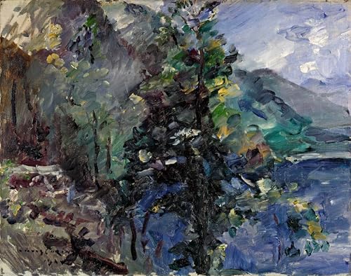 YIMACBJXX Bekannt Abstrakter Druck Malerei Poster Jochberg Der Walchensee von Lovis Corinth Berühmte Leinwand für Heimtextilien 60x90cm von YIMACBJXX