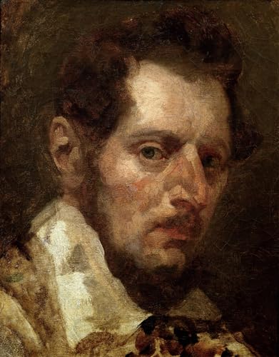 YIMACBJXX Bekannt Abstrakter Druck Malerei Poster Selbstporträt Von Theodore Gericault Berühmte Leinwand für Heimtextilien 60x90cm von YIMACBJXX