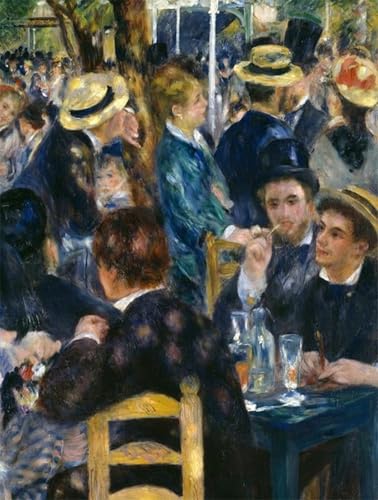 YIMACBJXX Bekannt Leinwand Drucken Poster Wandbilder Das moulin aus der galette von pierre auguste renoir Modern Poster für Wohnzimmerdekoration 60x90cm von YIMACBJXX
