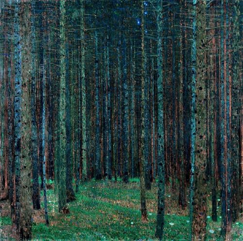 YIMACBJXX Bekannt Leinwand Drucken Poster Wandbilder Kiefernwald von gustave klimt Modern Poster für Wohnzimmerdekoration 60x90cm von YIMACBJXX