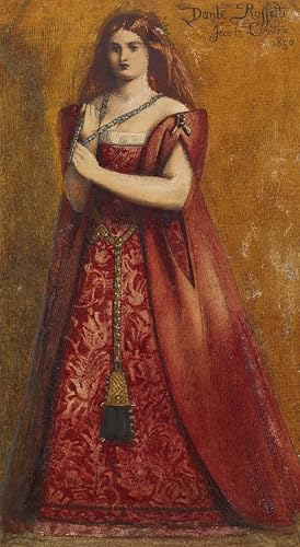YIMACBJXX Bekannt Leinwand Drucken Poster Wandbilder Rosso Vestita von Dante Gabriel Charles Rossetti Modern Poster für Wohnzimmerdekoration 60x90cm von YIMACBJXX