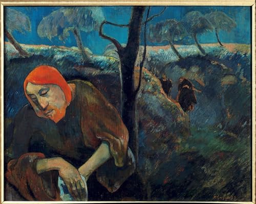 YIMACBJXX Bekannt Leinwand Wandkunst Kunst Poster Selbstporträt oder christus im ölgarten Gemälde von paul gauguin klassischer Kunstdruck für Schlafzimmer Home Decor 60x90cm von YIMACBJXX