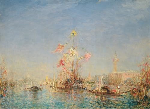 YIMACBJXX Bekannt Leinwand Wandkunst Kunst Poster Venedig von Félix Ziem klassischer Kunstdruck für Schlafzimmer Home Decor 60x90cm von YIMACBJXX