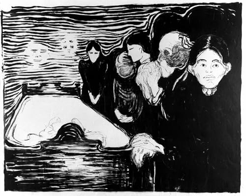 YIMACBJXX Bekannt Poster Bilder Wandkunst Malen Kampf Gegen den tod von edvard munch Leinwandbilder Graffiti für Wanddekoration 60x90cm von YIMACBJXX