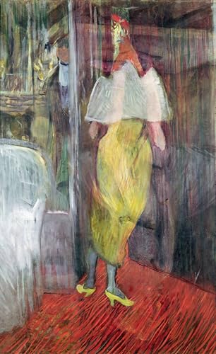 YIMACBJXX Berühmte Gemälde Abstrakter Druck Malerei Poster Frau betritt Eine Loge im theater von henri de toulouse lautrec Berühmte Leinwand für Heimtextilien 60x90cm von YIMACBJXX