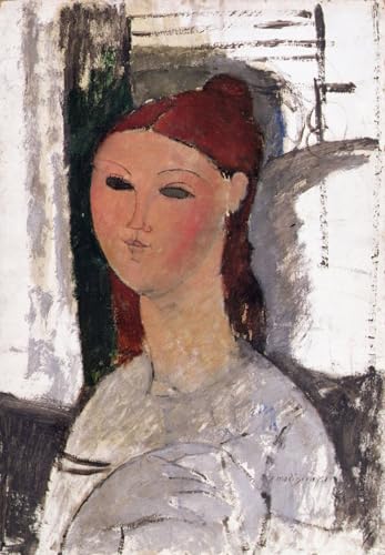 YIMACBJXX Berühmte Gemälde Graffiti Leinwanddruck Dekorative Bilder Sitzende Junge frau von amedeo modigliani Vintage Wandbild für Office Home Decor 60x90cm von YIMACBJXX