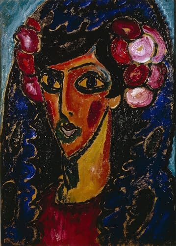 YIMACBJXX Berühmte Gemälde Graffiti Leinwanddruck Dekorative Bilder Themantilla von alexej von jawlensky Vintage Wandbild für Office Home Decor 60x90cm von YIMACBJXX