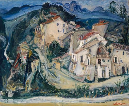YIMACBJXX Berühmte Gemälde Leinwand Drucken Poster Wandbilder Ansicht von cagnes von chaim Soutine Modern Poster für Wohnzimmerdekoration 60x90cm von YIMACBJXX