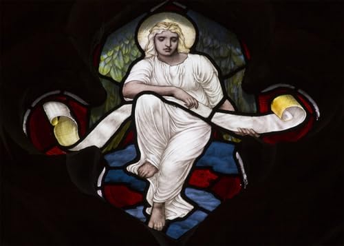 YIMACBJXX Berühmte Gemälde Leinwand Drucken Poster Wandbilder Vierpass-Tracery Angel von Henry Holiday Modern Poster für Wohnzimmerdekoration 60x90cm von YIMACBJXX