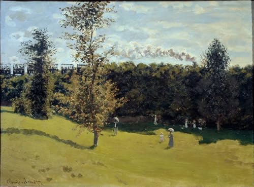 YIMACBJXX Berühmte Gemälde Leinwand Drucken Poster Wandbilder Zug Auf Dem Land Von Claude Monet Modern Poster für Wohnzimmerdekoration 60x90cm von YIMACBJXX