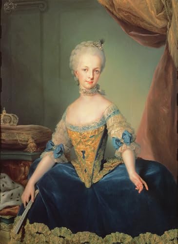 YIMACBJXX Berühmte Gemälde Leinwand Wandkunst Kunst Poster Maria a von Österreich von Anton Raphael Mengs klassischer Kunstdruck für Schlafzimmer Home Decor 60x90cm von YIMACBJXX