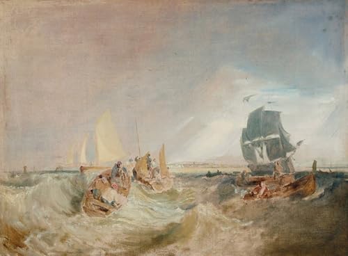 YIMACBJXX Berühmte Gemälde Leinwand Wandkunst Kunst Poster Schifffahrt an der Themsemündung von Mallord William Turner klassischer Kunstdruck für Schlafzimmer Home Decor 60x90cm von YIMACBJXX