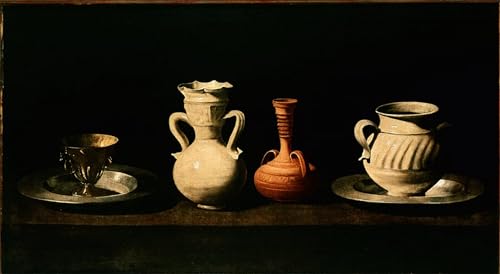 YIMACBJXX Berühmte Gemälde Leinwand Wandkunst Kunst Poster Stillleben Krüge Töpfe gemälde von francisco de zurbaran klassischer Kunstdruck für Schlafzimmer Home Decor 60x90cm YIMACBJXX Berühmte Gemälde Leinwand Wandkunst Kunst Poster Stillleben Krüge Töpfe gemälde von francisco de zurbaran klassischer Kunstdruck für Schlafzimmer Home Decor 60x90cm von YIMACBJXX