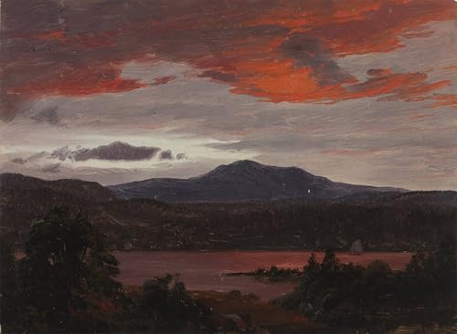 YIMACBJXX Berühmte Gemälde Poster Bilder Wandkunst Malen Turner pond mit pomola peak und peak maine von frederic edwin church Leinwandbilder Graffiti für Wanddekoration 60x90cm von YIMACBJXX
