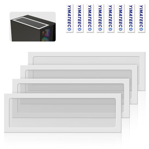 YIMATEECO Staubfilter Magnetischer Lüfterabdeckung PC 360mm mit Ultrafein 80 Maschen Nylon Netz, PC Staubfilter Lüfterabdeckung Kompatibel PC-Lüfter(Nylon, 120x360mm, 4Stü, Weiß) YIMATEECO Staubfilter Magnetischer Lüfterabdeckung PC 360mm mit Ultrafein 80 Maschen Nylon Netz, PC Staubfilter Lüfterabdeckung Kompatibel PC-Lüfter(Nylon, 120x360mm, 4Stü, Weiß) von YIMATEECO