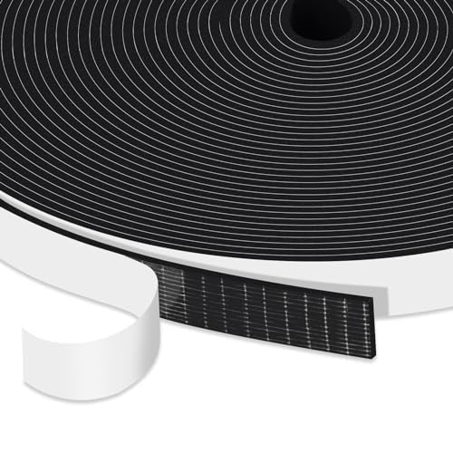 YIMIKI Schaumstoff Dichtungsband für Türen 12mm(B) x1.5mm(D), Selbstklebend Schaumstoffband Türdichtung Gegen Kalte Warme Zugluft/Anti-Kollision/Schalldichter/Wasserdichter/Staubdicht Gesamt 10m lang von YIMIKI