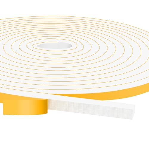 YIMIKI Türdichtung Selbstklebend für Türen Fenster 10mm(B) x 6mm(D) Lärm Schalldämmung Wasserdicht Gummidichtung Abdichtungsband, Fensterdichtung Selbstklebend mit Hoher Dichte Gesamt 5M lang von YIMIKI