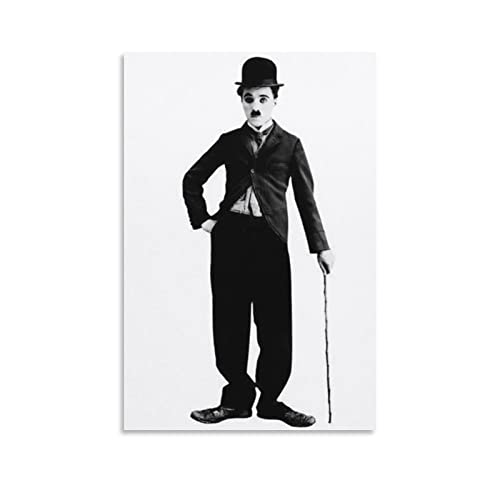 YIMING Charlie Chaplin Poster, klassisches Bild, dekoratives Gemälde, Leinwand, Wandkunst, Wohnzimmer, Poster, Schlafzimmer, Gemälde, 30 x 45 cm von YIMING