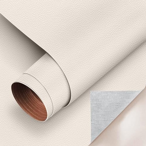YIMINI 60 x 137CM Leder Patch Kit, Leder Flicken Patch Kit, Leder Reparatur Patch, Selbstklebender Leder Reparatur Patch, Kunstleder Selbstklebende, für Sofas, Autositze, und Handtaschen von YIMINI