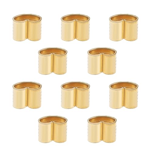 YINETTECH 10 Stück Vorgecrimpte Kupferschnallen Ersatz Kompatibel mit Ender 3/5 CR10 Drahtkabelverbinder Langlebiger Drahtkabelanschluss Golden von YINETTECH