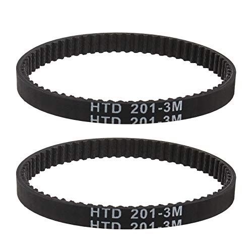 YINETTECH 2 Stück HTD3M-201-6,5 mm Zahnantriebsriemen 1912918700 Staubsauger-Zahnriemen 67 Zähnen Kompatibel mit VAX MACH AIR U90-MA-R U91-MA-B Riemenumfang 201mm Teilung 3mm Breite 6mm von YINETTECH