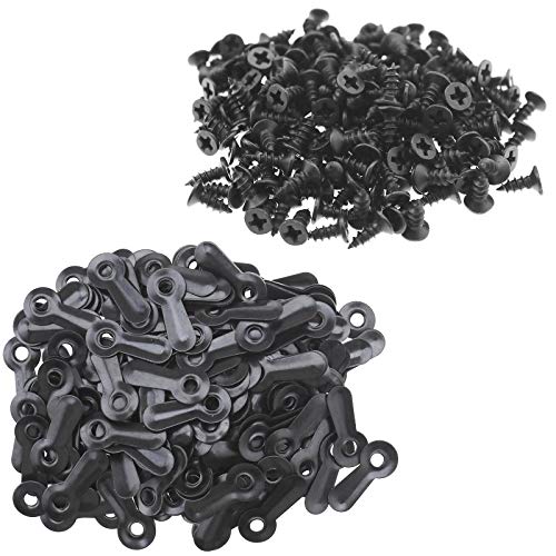 YINETTECH 200x Schwarz 3/4" Bild Fotorahmen Drehknöpfe Befestigungselemente mit 200 Stücke Schrauben Aufhängen Bildern Fotos Zeichnen YINETTECH 200x Schwarz 3/4" Bild Fotorahmen Drehknöpfe Befestigungselemente mit 200 Stücke Schrauben Aufhängen Bildern Fotos Zeichnen von YINETTECH