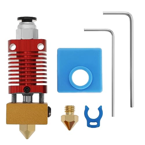 YINETTECH Set mit 6-teiligem Extruder-Hotend-Kit Kompatibel mit Creality Ender 3/CR 10 Series 3D-Drucker Montiertes Hotend Aluminiumlegierung von YINETTECH