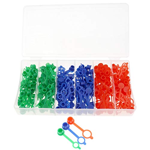 YINETTECH 180 Stück 3 Farben Rot Grün Blau Fett Nippel Deckel Sortiment Set mit transparenter Kunststoffbox YINETTECH 180 Stück 3 Farben Rot Grün Blau Fett Nippel Deckel Sortiment Set mit transparenter Kunststoffbox von YINETTECH