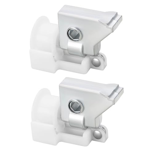 YINETTECH 2 St¨¹ck Sechskant Lamellenstangen Kippmechanismus aus Metall Und Vorhangschnur Kippregler 52 X 40 Mm Passend f¨¹r 50 Mm Lamellenzubeh?r aus Kunstholz Silber von YINETTECH