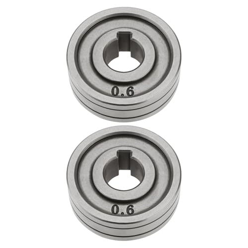 YINETTECH 2 Stück 30 Mm Drahtmaschinen-Vorschubantriebsrollen Kompatibel mit MIG Kompatibel mit MAG-Schweißgeräten Ausrüstungsteile (0,6 Mm/0,8 Mm V-Nut) von YINETTECH