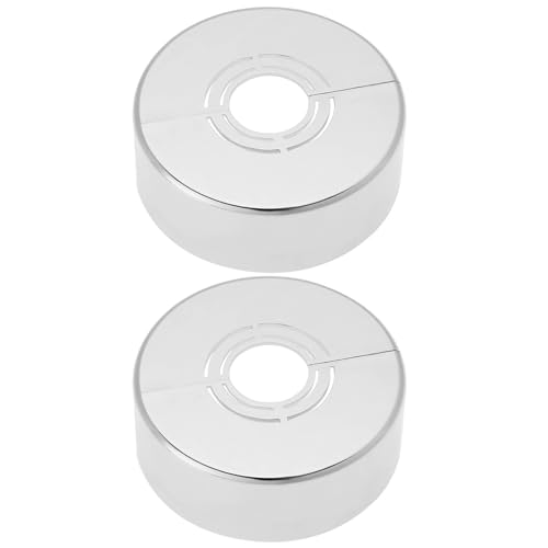 YINETTECH 2 Stück 70 x 25 mm Duschspalt-dekorative Abdeckung Duschrosette Abdeckung Duscharmaturen 3 Größen in 1 Abdeckrosette unterteilt für Durchmesser 21 mm 26 mm 33 mm von YINETTECH
