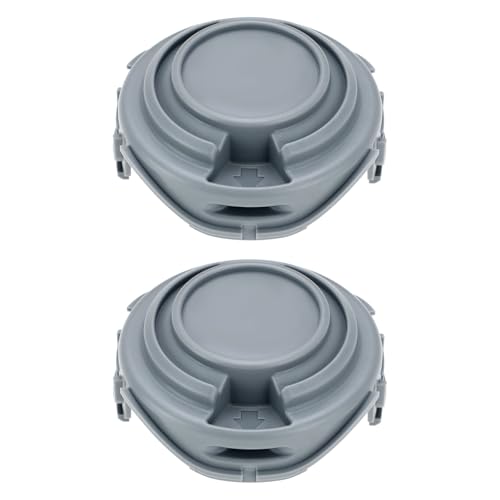 YINETTECH 2 Stück Fadentrimmer-Spulenabdeckung Robuste Fadenkappenabdeckung Ersatzteil 90588530 Kompatibel mit Black & Decker STC5433 STC5433PC von YINETTECH