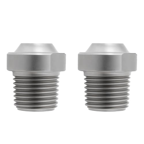 YINETTECH 2-teilige Hochdruckreinigerdüse 1/8 Zoll NPT-Gewinde Ersatz-Sprühdüse aus Edelstahl 25 Grad 1,5 Löcher Auslass-Oberflächenreinigerdüse 4000 PSI von YINETTECH