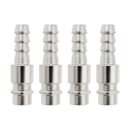 YINETTECH 4 Stück Luftkompressor-Schlauchverschraubung Im Europäischen Stil Schnellverschlusskupplung Schlauchverbinder für 8 Mm Luftkompressor-Schlauch Silberfarben YINETTECH 4 Stück Luftkompressor-Schlauchverschraubung Im Europäischen Stil Schnellverschlusskupplung Schlauchverbinder für 8 Mm Luftkompressor-Schlauch Silberfarben von YINETTECH