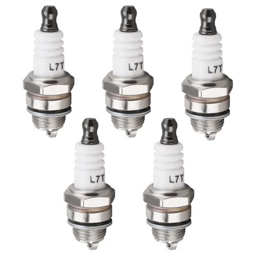 YINETTECH 5 Stück WSR6F Metallzündkerze Kompatibel mit Stihl 026 MS260 MS 260. Passend für die Meisten Kettensägen-Freischneider (5,3 X 2,1 X 1,87 Cm). von YINETTECH