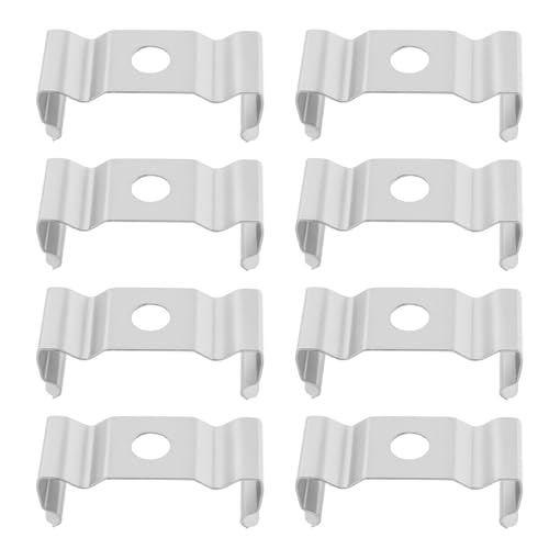 YINETTECH 50 Stück 23 Mm T5 LED-Glühbirnen-Clips Halter für Lampenfassung LED-Deckenleuchte mit Aluminiumkanälen von YINETTECH