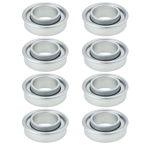 YINETTECH 8 Stück Hochleistungs Trolleylager Radlager Außendurchmesser 35 Mm Innendurchmesser 20 Mm Höhe 12 Mm für die Meisten Modelle von Hochleistungstrolleys Silberfarben von YINETTECH